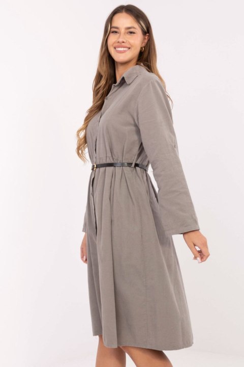 Sukienka Model MI-SK-92400.17 Dark Beige - Italy Moda Sukienka Model MI-SK-92400.17 Dark Beige - Italy Moda