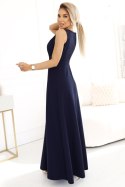 Sukienka Model Mira 634-1 Navy - Numoco Sukienka Model Mira 634-1 Navy - Numoco