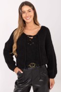 Sweter Damski Model MI-SW-0919.18 Black - Italy Moda Sweter Damski Model MI-SW-0919.18 Black - Italy Moda