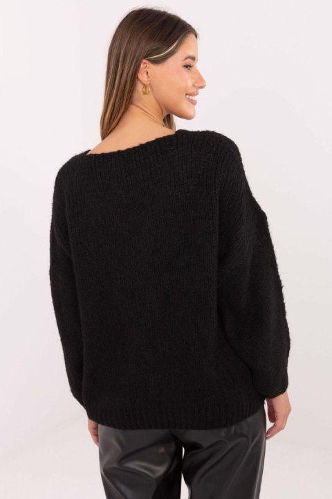 Sweter Damski Model MI-SW-0919.18 Black - Italy Moda Sweter Damski Model MI-SW-0919.18 Black - Italy Moda