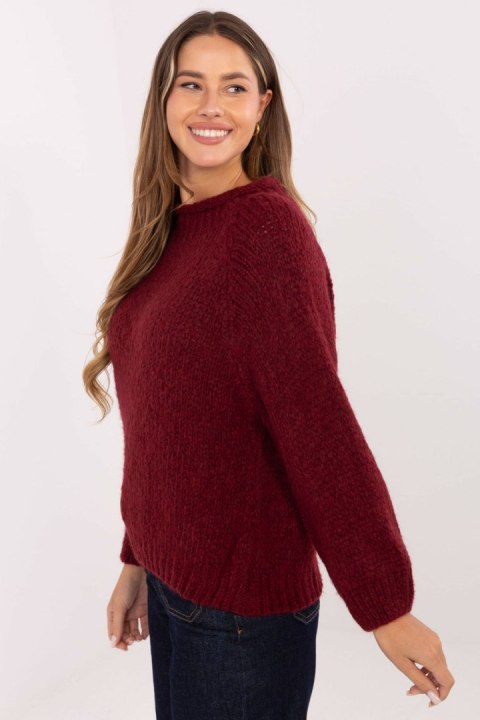 Sweter Damski Model MI-SW-1311.31 Bordo - Italy Moda Sweter Damski Model MI-SW-1311.31 Bordo - Italy Moda