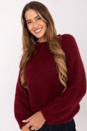 Sweter Damski Model MI-SW-1311.31 Bordo - Italy Moda Sweter Damski Model MI-SW-1311.31 Bordo - Italy Moda