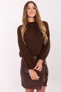 Sweter Damski Model MI-SW-1311.31 Brown - Italy Moda Sweter Damski Model MI-SW-1311.31 Brown - Italy Moda