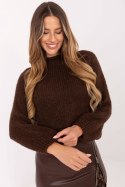 Sweter Damski Model MI-SW-1311.31 Brown - Italy Moda Sweter Damski Model MI-SW-1311.31 Brown - Italy Moda