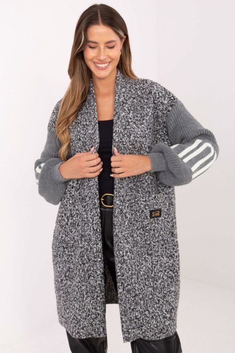 Sweter Kardigan Model IT-SW-80678.84 Grey - Factory Price Sweter Kardigan Model IT-SW-80678.84 Grey - Factory Price