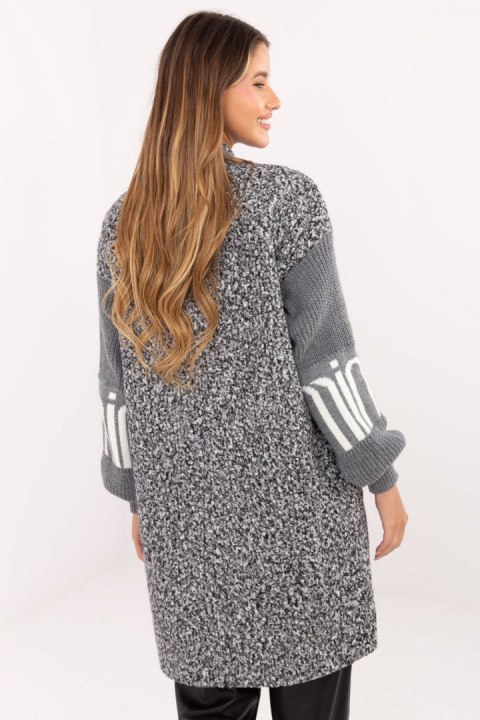 Sweter Kardigan Model IT-SW-80678.84 Grey - Factory Price Sweter Kardigan Model IT-SW-80678.84 Grey - Factory Price