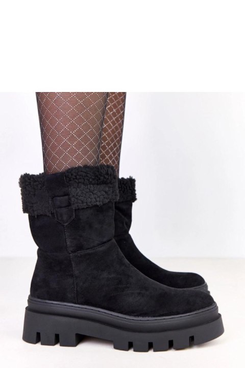 Botki Model Kalerej XH9369-1 Black - Solea Botki Model Kalerej XH9369-1 Black - Solea