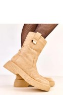 Botki Model Mileda LEI-85 Beige - Solea Botki Model Mileda LEI-85 Beige - Solea