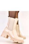 Botki Model Rimina K322 Beige - Solea