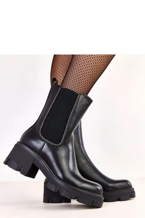 Botki Model Rimina K322 Black - Solea Botki Model Rimina K322 Black - Solea