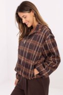 Kurtka Damska Model IT-KR-5773.23 Black/Beige - Rue Paris Kurtka Damska Model IT-KR-5773.23 Black/Beige - Rue Paris