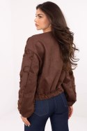 Kurtka Damska Model IT-KR-5776.66 Brown - Rue Paris Kurtka Damska Model IT-KR-5776.66 Brown - Rue Paris