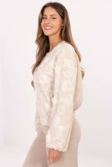 Kurtka Damska Model IT-KR-5776.66 Light Beige - Rue Paris Kurtka Damska Model IT-KR-5776.66 Light Beige - Rue Paris
