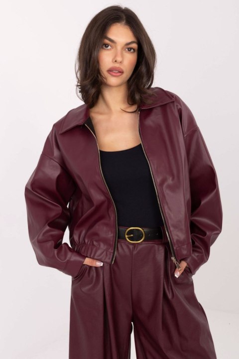 Kurtka Damska Model IT-KR-FL9707.34 Bordo - Rue Paris Kurtka Damska Model IT-KR-FL9707.34 Bordo - Rue Paris