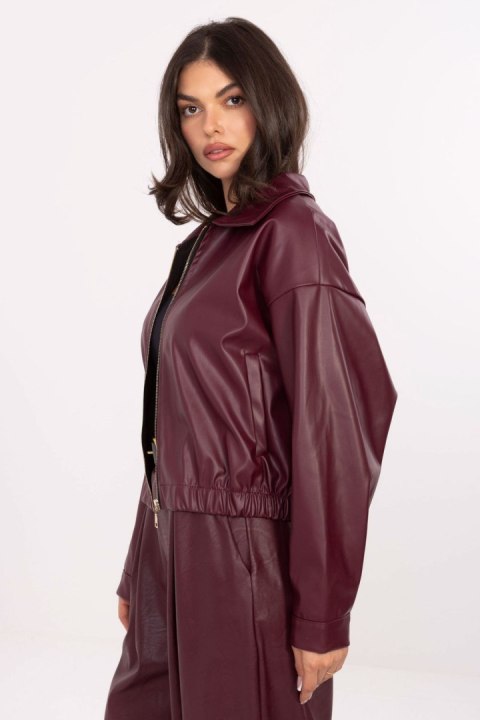 Kurtka Damska Model IT-KR-FL9707.34 Bordo - Rue Paris Kurtka Damska Model IT-KR-FL9707.34 Bordo - Rue Paris