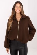 Kurtka Damska Model IT-KR-FL9725.08P Brown - Rue Paris Kurtka Damska Model IT-KR-FL9725.08P Brown - Rue Paris