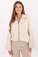 Kurtka Damska Model IT-KR-FL9725.08P Light Beige - Rue Paris Kurtka Damska Model IT-KR-FL9725.08P Light Beige - Rue Paris
