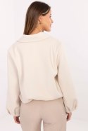 Kurtka Damska Model IT-KR-FL9725.08P Light Beige - Rue Paris Kurtka Damska Model IT-KR-FL9725.08P Light Beige - Rue Paris