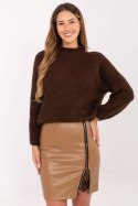 Spódnica Model IT-SD-FL3019.83 Camel - Rue Paris Spódnica Model IT-SD-FL3019.83 Camel - Rue Paris