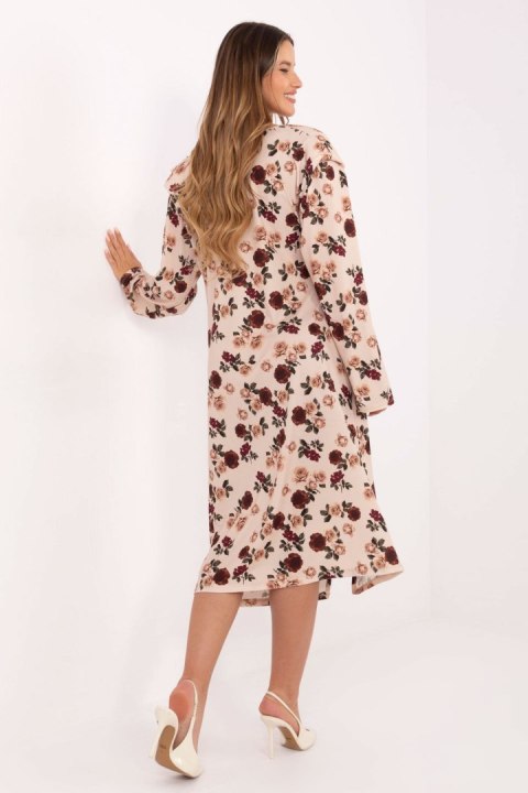 Sukienka Model IT-SK-20057-1.02 Beige - Rue Paris Sukienka Model IT-SK-20057-1.02 Beige - Rue Paris