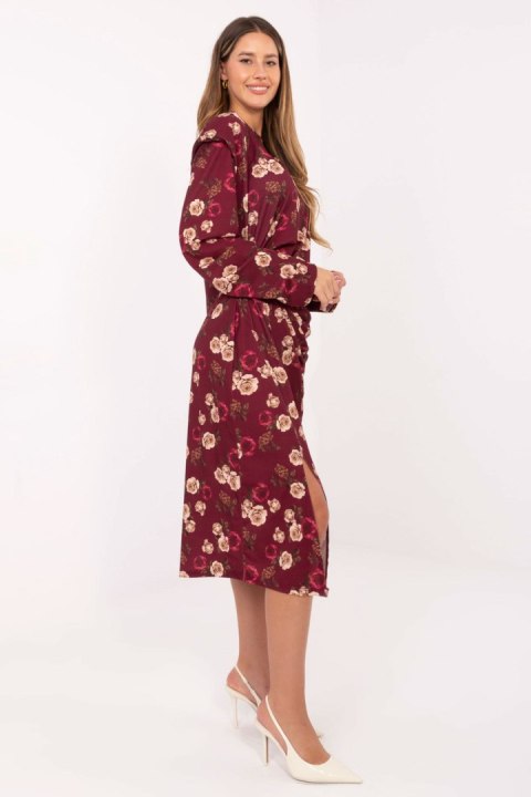Sukienka Model IT-SK-20057-1.02 Bordo - Rue Paris Sukienka Model IT-SK-20057-1.02 Bordo - Rue Paris