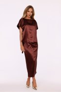 Sukienka Model MOE887 Brown - Moe Sukienka Model MOE887 Brown - Moe