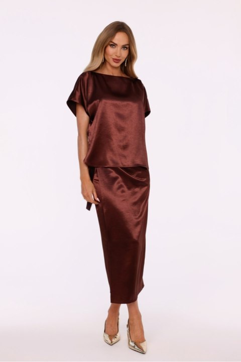 Sukienka Model MOE887 Brown - Moe Sukienka Model MOE887 Brown - Moe