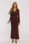 Sukienka Model MOE891 Brown - Moe Sukienka Model MOE891 Brown - Moe
