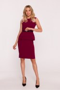 Sukienka Model S427 Bordo - Stylove Sukienka Model S427 Bordo - Stylove
