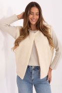 Kamizelka Model IT-KZ-FL9622.29P Ecru - Rue Paris Kamizelka Model IT-KZ-FL9622.29P Ecru - Rue Paris