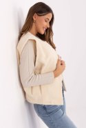 Kamizelka Model IT-KZ-FL9622.29P Ecru - Rue Paris Kamizelka Model IT-KZ-FL9622.29P Ecru - Rue Paris