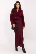 Płaszcz Damski Model IT-KR-FL9730.23 Bordo - Rue Paris
