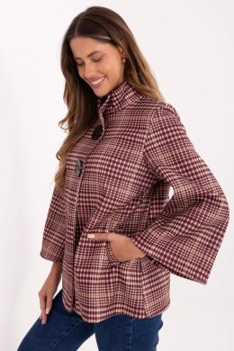 Płaszcz Damski Model IT-PL-31820.25 Bordo - Italy Moda