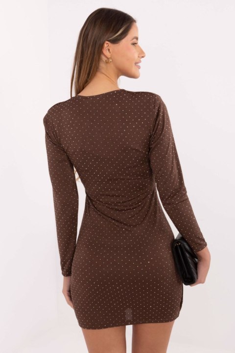 Sukienka Model IT-SK-20277.03P Brown - Italy Moda Sukienka Model IT-SK-20277.03P Brown - Italy Moda