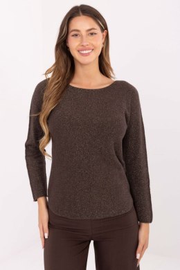 Sweter Damski Model IT-SW-0110.84 Dark Brown - Rue Paris