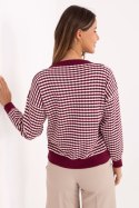 Sweter Damski Model IT-SW-93190.15 Bordo - Factory Price