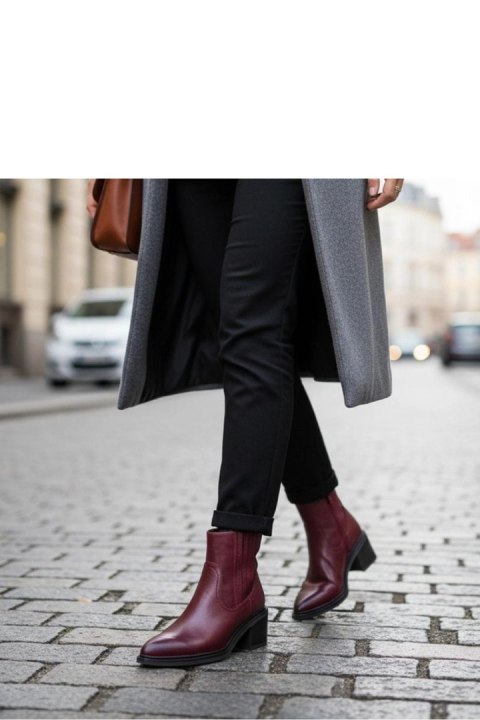 Botki Model Sesie C908 Bordo - Solea