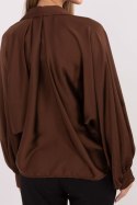 Koszula Damska Model DHJ-KS-15257.53P Brown - Italy Moda