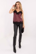 Koszulka Top Model IT-TP-FL9839.89 Bordo - Rue Paris
