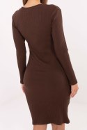Sukienka Model RV-SK-A1050.08 Dark Brown - Rue Paris