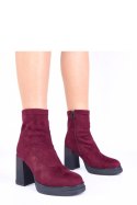 Botki Model Delora BY6906-3 Bordo Violet - Solea