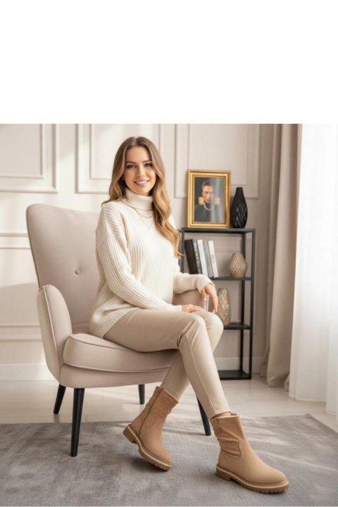 Botki Model Lovisa C778 Beige - Solea