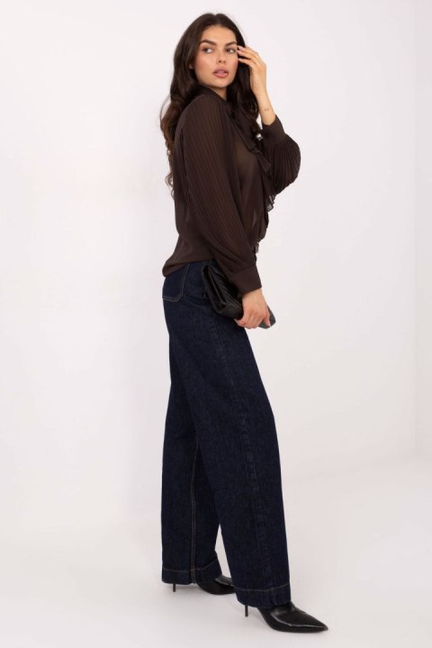 Koszula Damska Model MI-KS-A2818.09 Dark Brown - Italy Moda