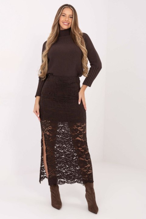 Spódnica Model MI-SD-G9137.16P Dark Brown - Italy Moda