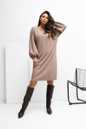 Sukienka Model RV-SK-A1059.17 Dark Beige - Rue Paris