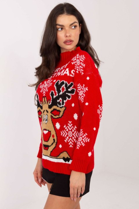 Sweter Damski Model MI-SW-19137.52 Red - Italy Moda