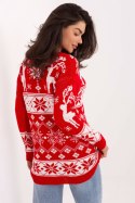 Sweter Damski Model MI-SW-21387.59 Red - Italy Moda