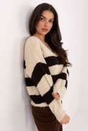 Sweter Damski Model MI-SW-WK3031.22 Beige - Italy Moda