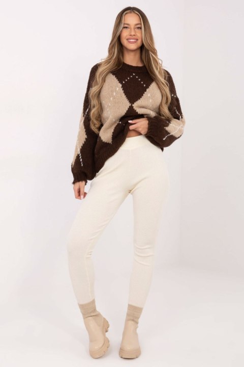 Sweter Damski Model MI-SW-WM295.15 Brown - Italy Moda