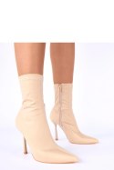 Botki Model Loreen YJY927 Beige - Solea
